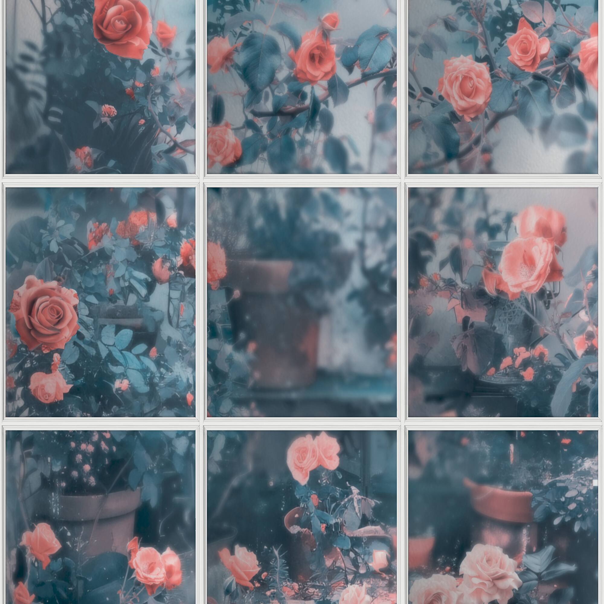 Designs Direct Rose Garden Window Trompe L'Oeil Wallpaper